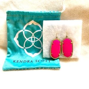Kendra Scott Neon Pink Elle Earrings